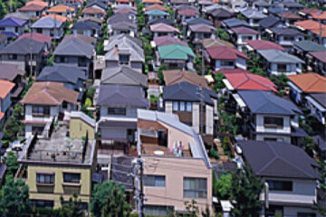 瓦屋根のの街並み