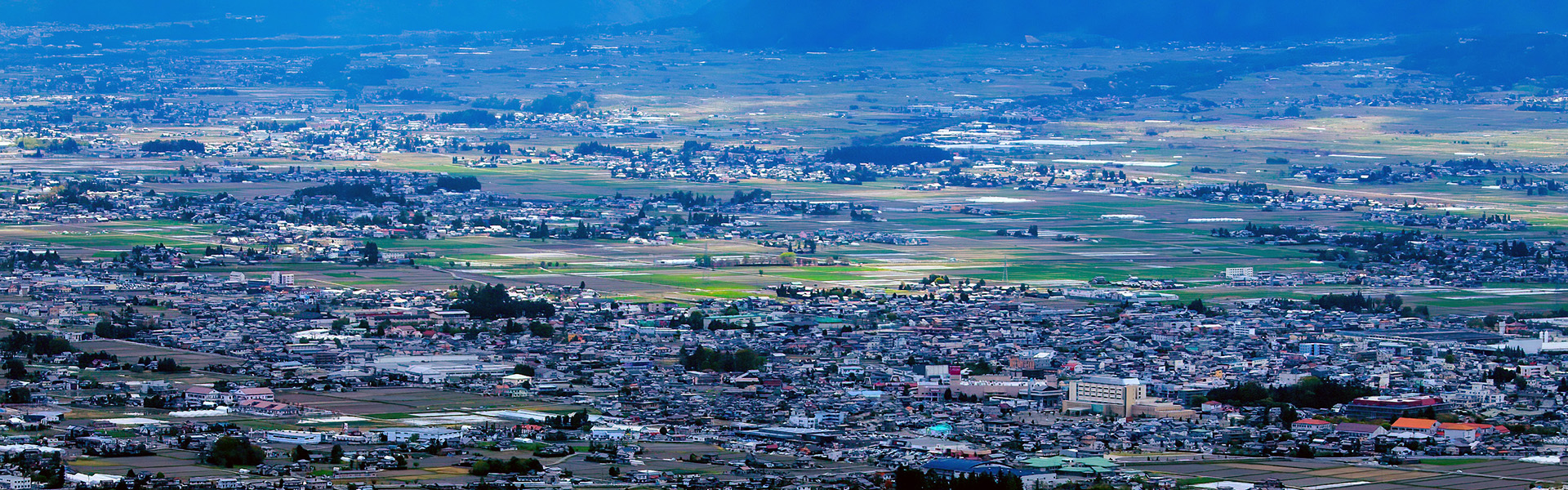 安曇野市の街並み